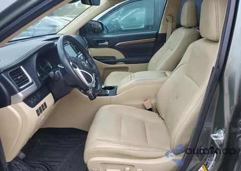 2018 Toyota Highlander Limited z USA, uszkodzony, nr VIN 5TDYZRFH8JS252832